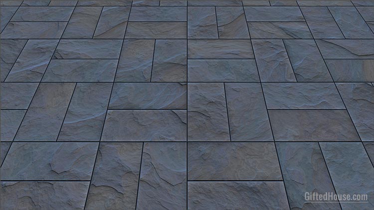 Slate tiles for outdoor