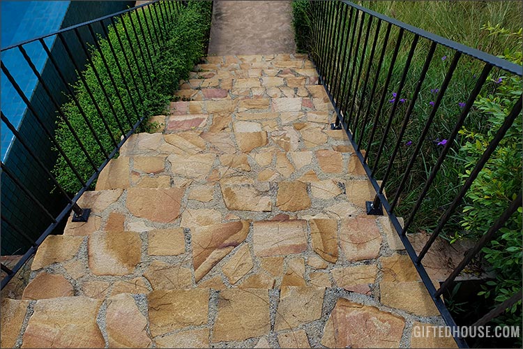 Outdoor stone tiles