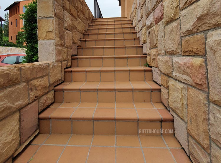 Quarry Tile stairs 