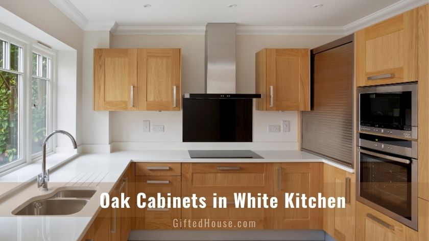 White Kitchen Oak Cabinets