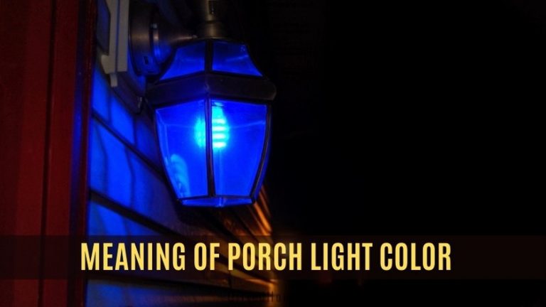 Porch Light Color Meaning (Blue, Red, Green, Purple)